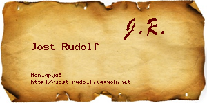 Jost Rudolf névjegykártya